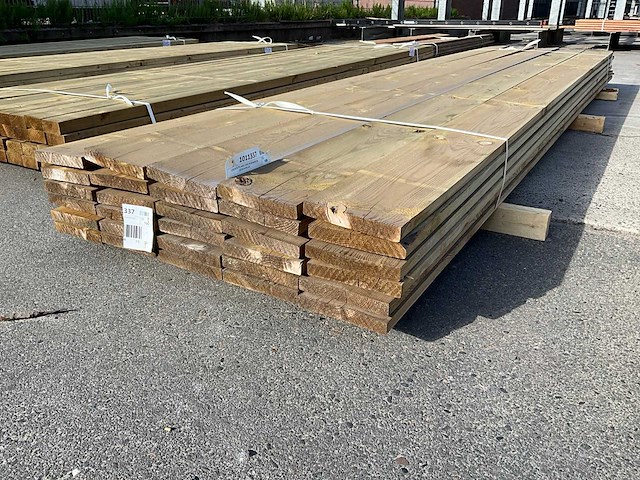 Grenen plank 4000x195x25 mm (30x) - afbeelding 1 van  4