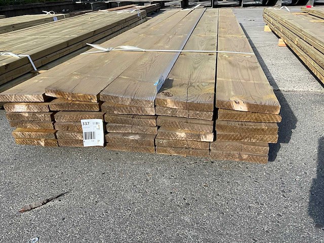 Grenen plank 4000x195x25 mm (30x) - afbeelding 2 van  4
