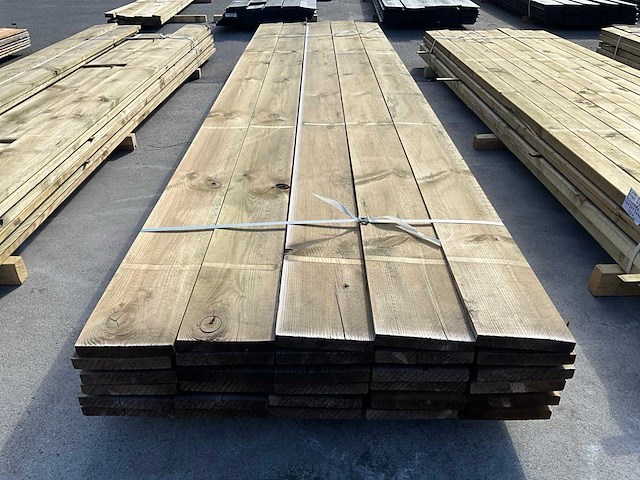 Grenen plank 4000x195x25 mm (30x) - afbeelding 3 van  4
