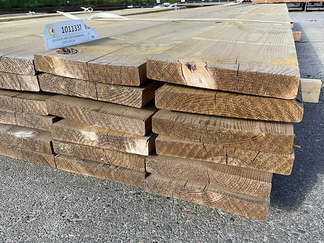 Grenen plank 4000x195x25 mm (30x) - afbeelding 4 van  4