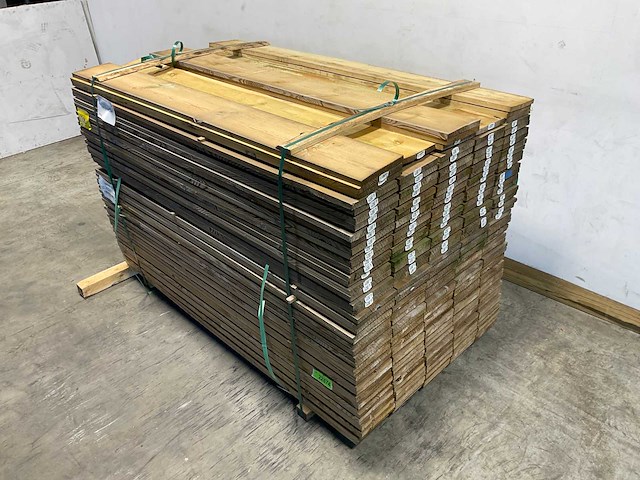 Grenen plank geschaafd 180x20x2 cm (100x) - afbeelding 1 van  2