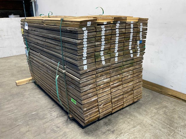 Grenen plank geschaafd 180x20x2 cm (100x) - afbeelding 4 van  6