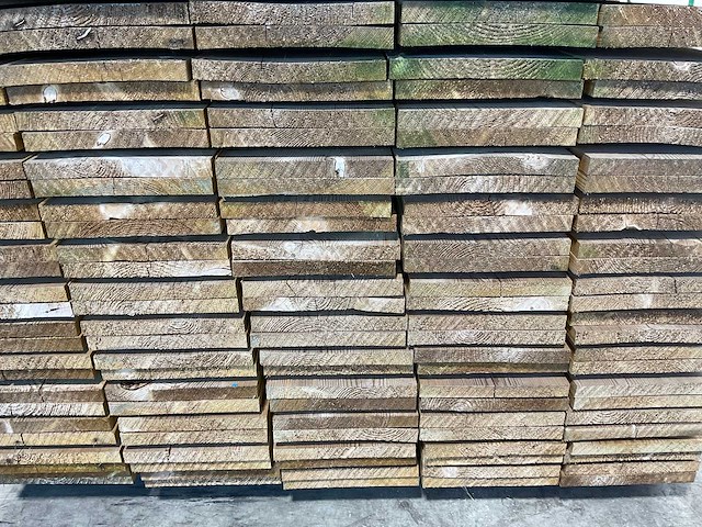 Grenen plank geschaafd 180x20x2 cm (140x) - afbeelding 4 van  5