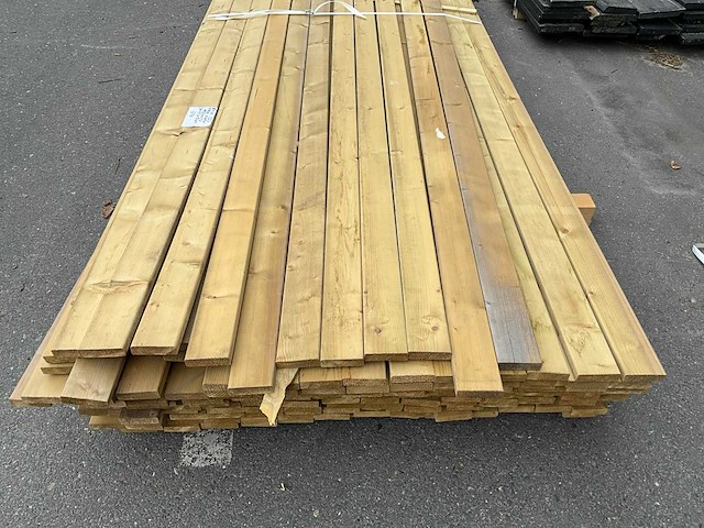Grenen plank geschaafd 5100x20x65 mm (164x) - afbeelding 4 van  4