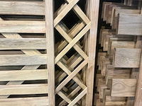 Grenen poort geschaafd recht + trellis 90x100 cm (4x) - afbeelding 4 van  8