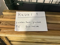 Grenen poort geschaafd recht + trellis 90x100 cm (4x) - afbeelding 8 van  8
