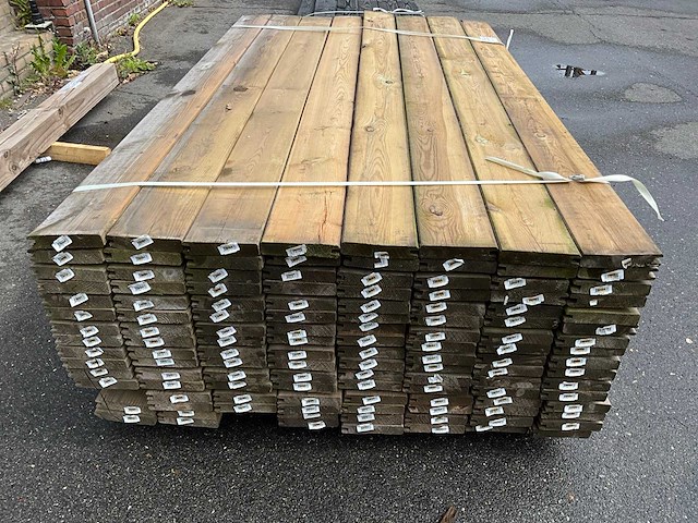 Grenen profiel plank 2000x28x145 mm (124x) - afbeelding 2 van  6