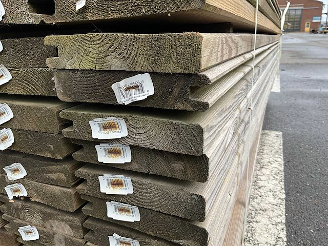 Grenen profiel plank 2000x28x145 mm (124x) - afbeelding 3 van  6