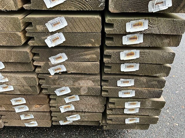 Grenen profiel plank 2000x28x145 mm (124x) - afbeelding 4 van  6