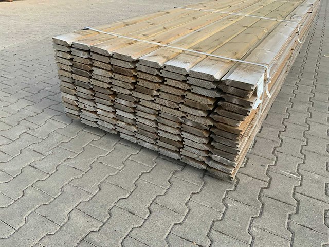 Grenen rabatdeel dubbelzijdig 4200x140x28mm (112x) - afbeelding 2 van  4