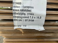 Grenen rabatdeel dubbelzijdig 4200x140x28mm (112x) - afbeelding 4 van  4