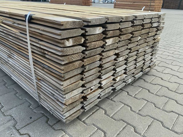 Grenen rabatdeel dubbelzijdig 4200x140x28mm (112x) - afbeelding 4 van  6