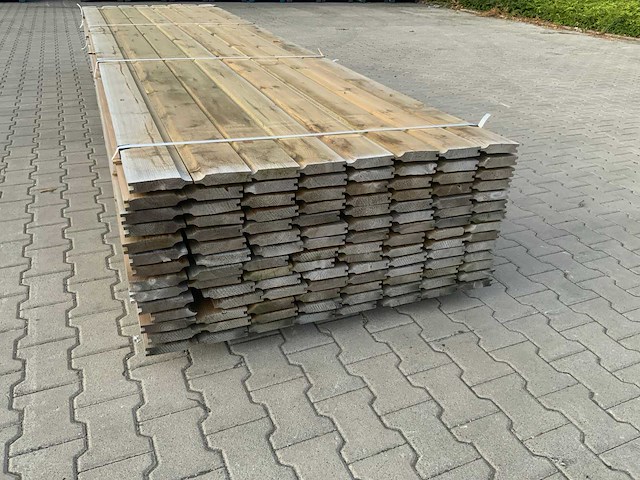 Grenen rabatdeel dubbelzijdig 4200x140x28mm (112x) - afbeelding 7 van  8