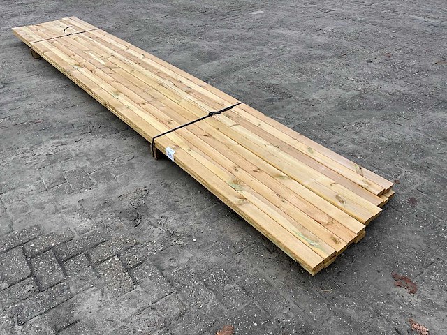 Grenen regel 20x50x400 cm (20x) - afbeelding 1 van  3