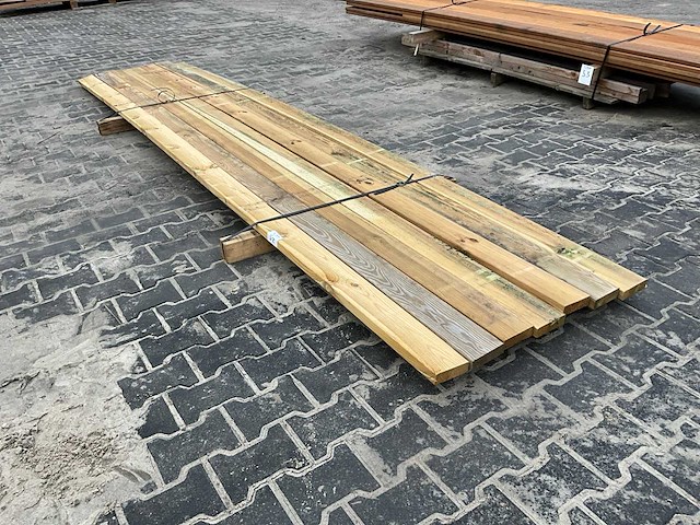 Grenen regel 3x10x400 cm (7x) - afbeelding 1 van  3