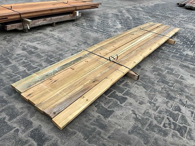 Grenen regel 3x10x400 cm (7x) - afbeelding 2 van  3
