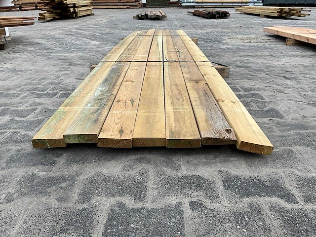 Grenen regel 3x10x400 cm (7x) - afbeelding 3 van  3