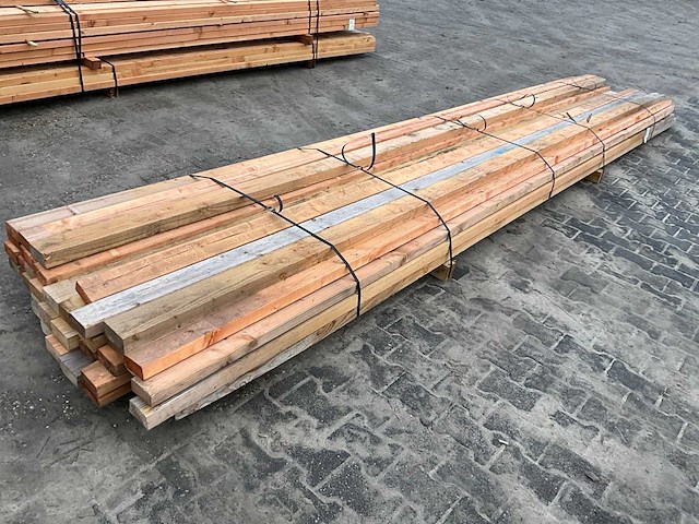 Grenen regel 5x10x500 cm (40x) - afbeelding 2 van  3