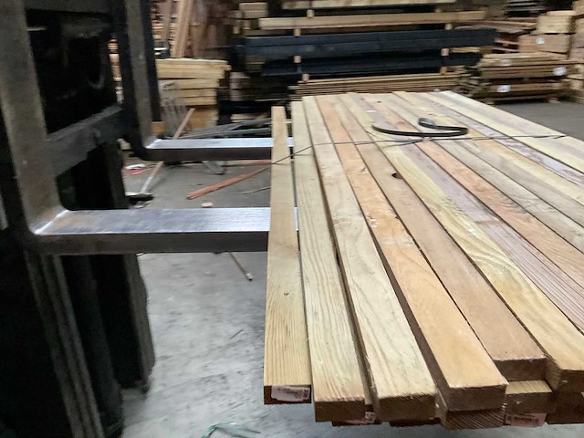 Grenen regel geïmpregneerd - 180x4,5x2,2 cm (40x) - afbeelding 8 van  9