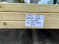 Grenen regel geschaafd regel 3600x95x45 mm (24x) - afbeelding 3 van  3