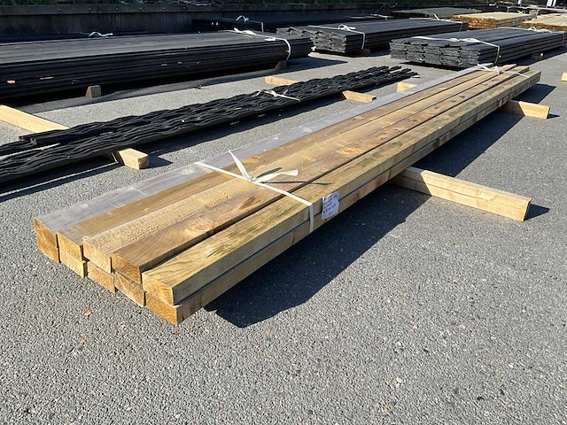 Grenen regels 4200x40x90 mm (10x) - afbeelding 1 van  4