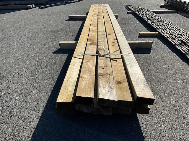 Grenen regels 4200x40x90 mm (10x) - afbeelding 3 van  4