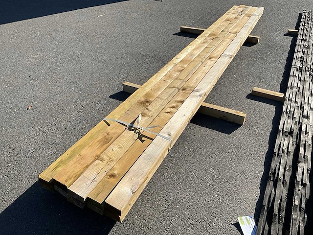Grenen regels 4200x40x90 mm (10x) - afbeelding 4 van  4