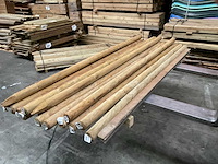 Grenen ronde paal geïmpregneerd/gepunt - 200x6x6 cm (15x) - afbeelding 9 van  9