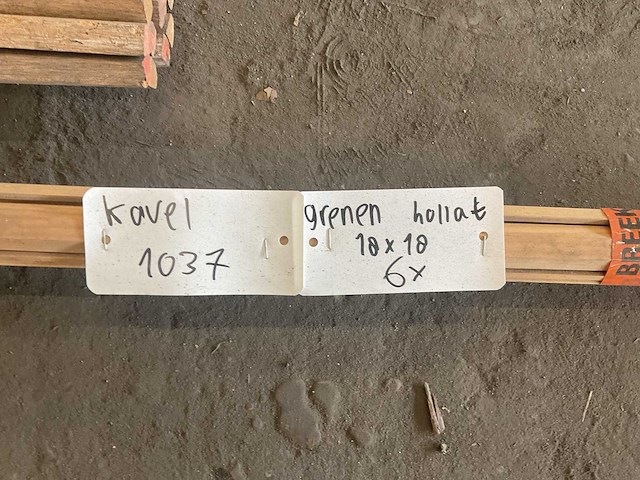 Grenen ronde stok diameter 14 mm (6x) - afbeelding 2 van  15