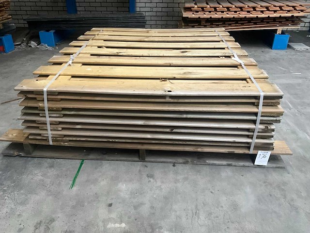 Grenen schutting 150x180 cm (8x) - afbeelding 2 van  5