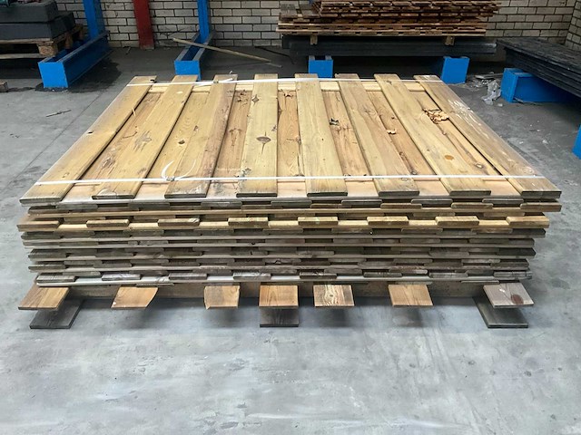 Grenen schutting 150x180 cm (8x) - afbeelding 4 van  5