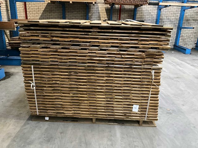 Grenen schutting 180x180 cm (28x) - afbeelding 2 van  6