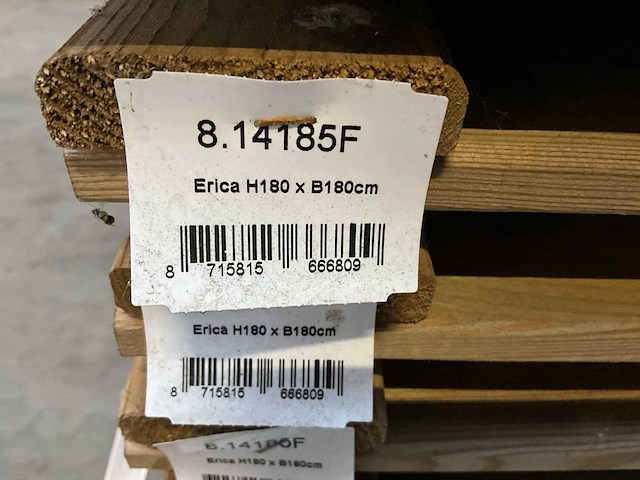 Grenen schutting 180x180 cm (28x) - afbeelding 6 van  6