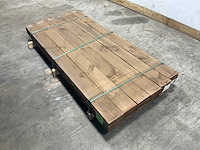 Grenen schuttingplanken kdi bruin 200x16x1,5 cm (130x) - afbeelding 1 van  8