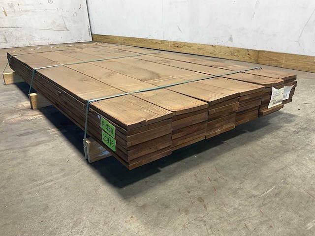 Grenen schuttingplanken kdi bruin 200x16x1,5 cm (216x) - afbeelding 5 van  8