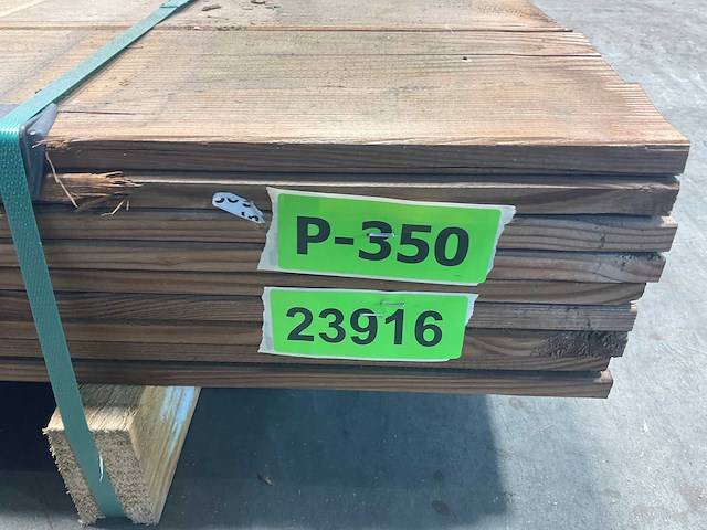 Grenen schuttingplanken kdi bruin 200x16x1,5 cm (216x) - afbeelding 7 van  7