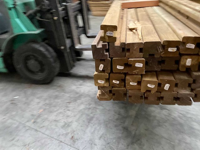 Grenen schuttingppaal geïmpregneerd - 270x8,8x8,8 cm (43x) - afbeelding 7 van  10