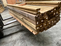 Grenen schuttingppaal geïmpregneerd - 270x8,8x8,8 cm (43x) - afbeelding 8 van  10