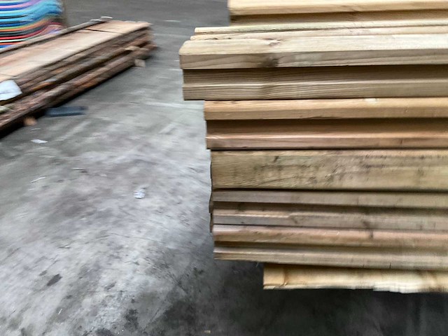 Grenen schuttingppaal geïmpregneerd - 270x8,8x8,8 cm (43x) - afbeelding 5 van  10