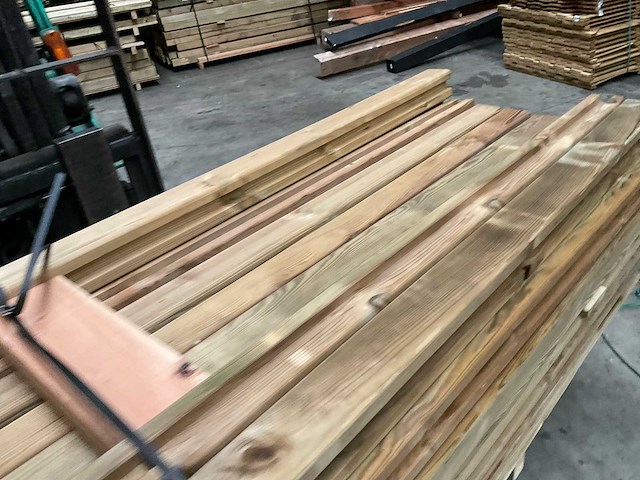 Grenen schuttingppaal geïmpregneerd - 270x8,8x8,8 cm (43x) - afbeelding 10 van  10