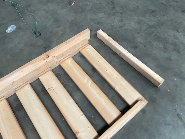 Grenen terrashekwerk geïmpregneerd - 175x4x80 cm (4x) - afbeelding 5 van  9