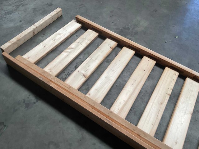Grenen terrashekwerk geïmpregneerd - 275x4x80 cm (4x) - afbeelding 4 van  9