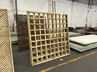 Grenen trellis recht horizontaal 180x180 cm (3x) - afbeelding 3 van  6
