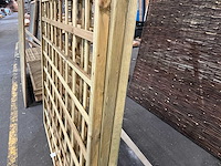 Grenen trellis recht horizontaal 180x180 cm (3x) - afbeelding 5 van  6