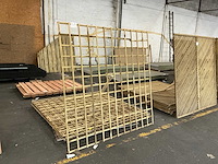 Grenen trellis recht horizontaal hek 180x180 cm (4x) - afbeelding 3 van  7