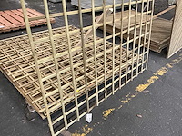 Grenen trellis recht horizontaal hek 180x180 cm (4x) - afbeelding 5 van  7
