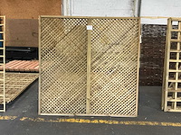 Grenen trellis scherm jasmijn 180x180 cm (7x) - afbeelding 2 van  7