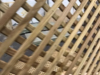 Grenen trellis scherm jasmijn 180x180 cm (7x) - afbeelding 6 van  7