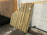 Grenen trellis tuinscherm 180x180 cm - afbeelding 1 van  8