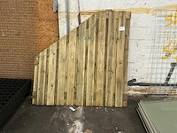 Grenen trellis tuinscherm 180x180 cm - afbeelding 2 van  8